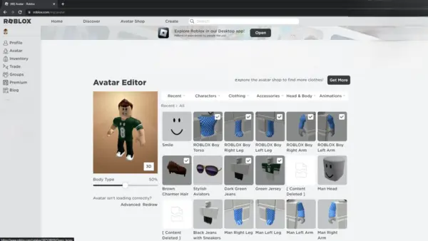 Roblox for PC 2 Roblox avatar editor